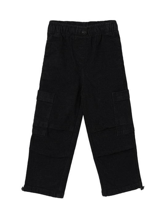 Max Girl's Regular Jeans (P24CFD02B_Black