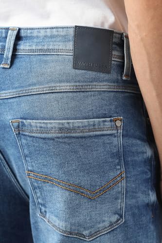 Van Heusen Men's Regular Jeans (VXDNCRKFN59218_Blue