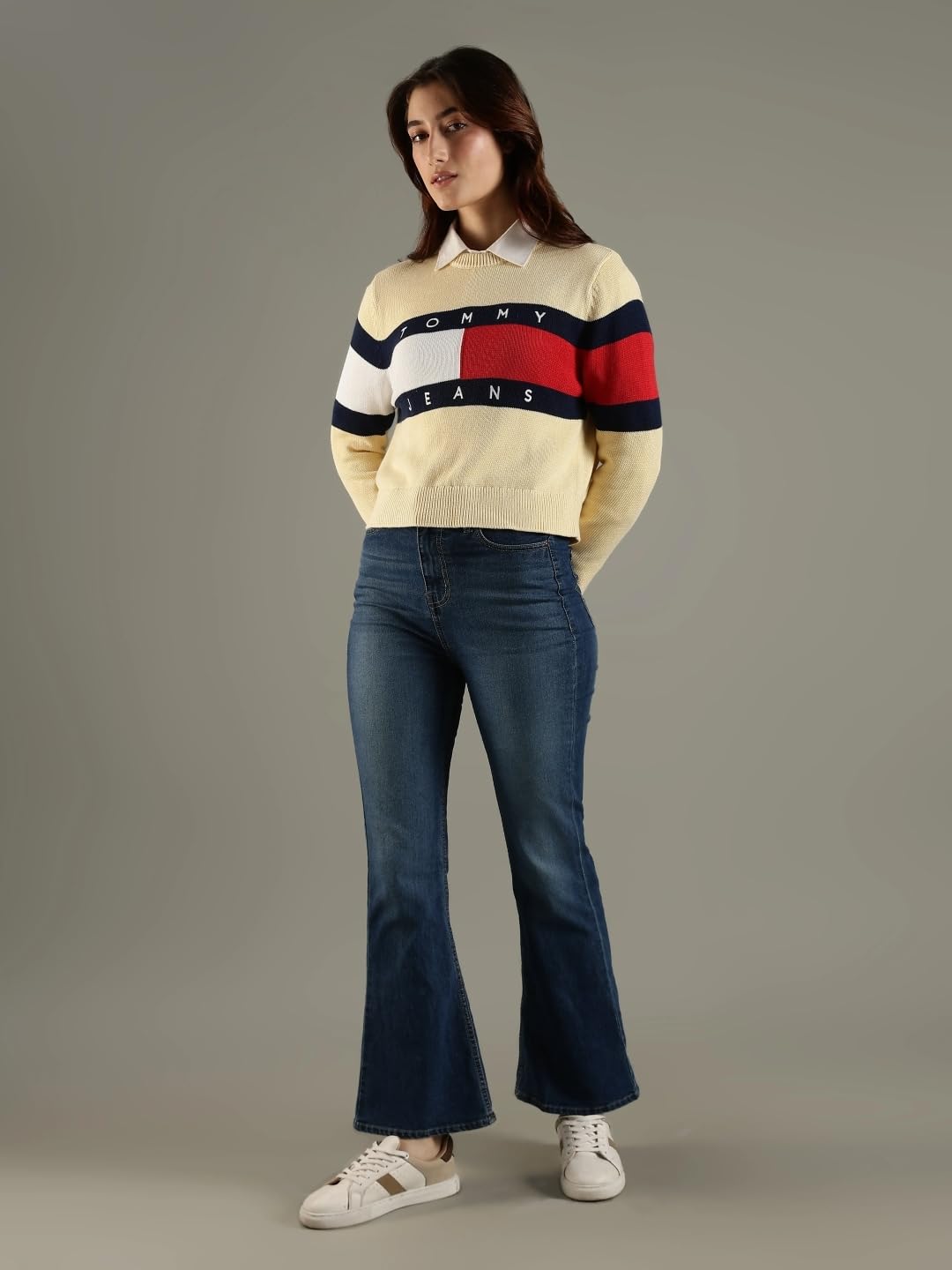 Tommy Hilfiger Relaxed Fit Cotton Crew Neck Sweater