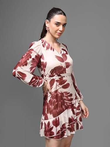 Kazo Clarke Mini Dress (Wine_M)
