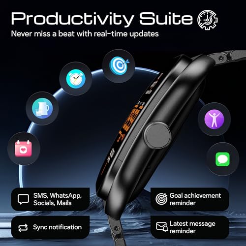 Boult Newly Launched Trail Pro Smartwatch 2.01'' 3D Curved Screen+AMOLED, BT Calling 5.3, 600 Nits Brightness, IP68, 250+ Watchfaces, 120+ Sports Modes, AI Voice Assistant, SpO2 Tracking (Metal Black)