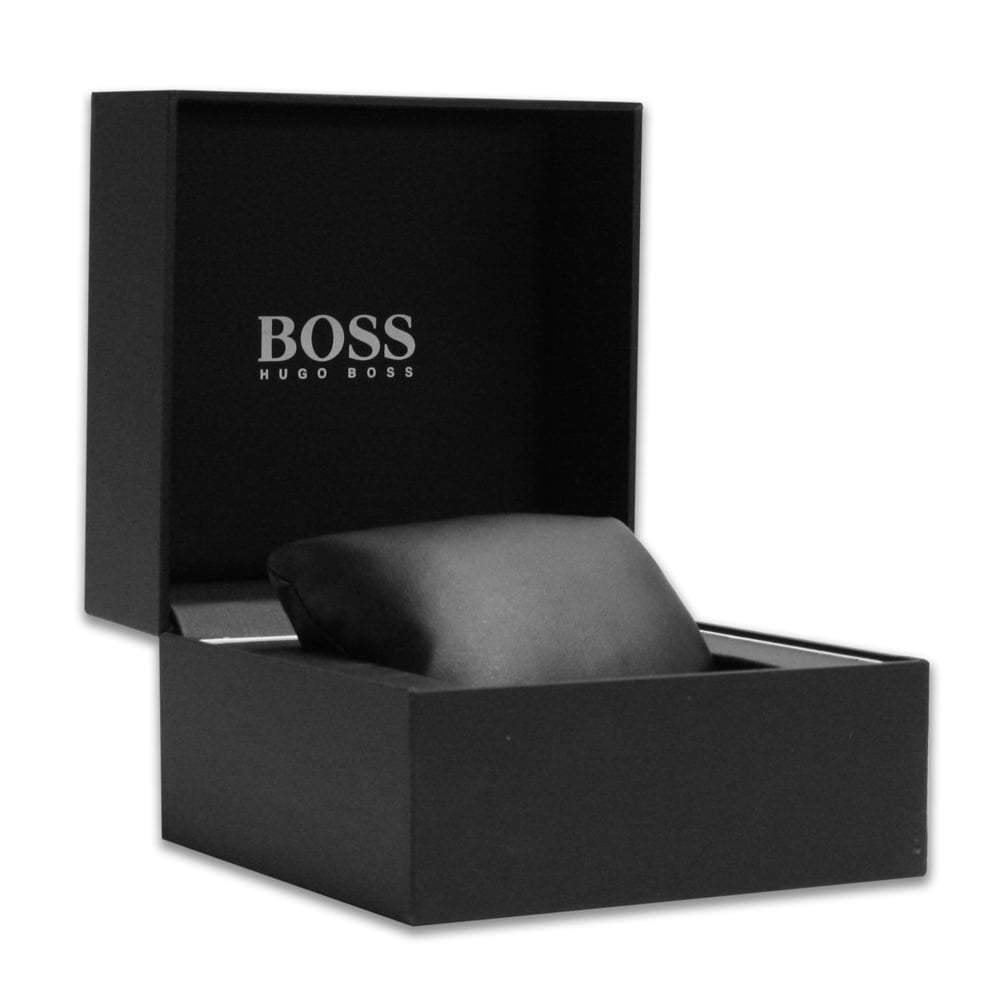 BOSS Mens Hugo Stainless Steel Grandmaster Analog Black Dial Watch-1513885