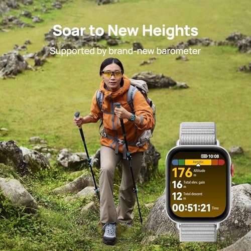 Huawei Watch FIT 4 smartwatch, 1.82" Large Display, Up to 10-Day Battery Life, Dual Band GPS, 100+ Sports Modes, Fitness Health Tracker, Emotional Assistant, Compatible with Android iOS, Black