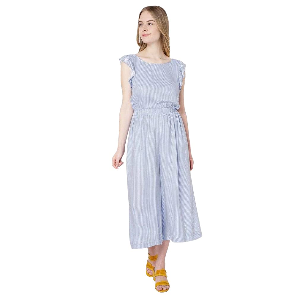 Vero Moda Women's Rayon Fit and Flare Midi Dress (10273437- White_M)