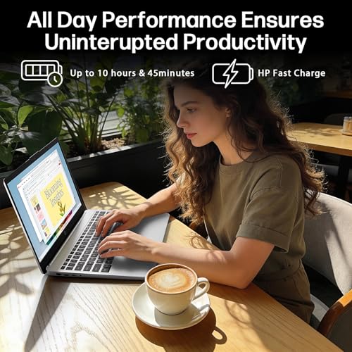 HP i5 Laptop, Intel 10-Core i5-1335U with Lifetime Microsoft Office, 16GB RAM 512GB SSD, Windows 11, Fast WiFi 6E, Numeric Keypad, Long Battery Life, Ethernet Port, Laptop for Business&Student