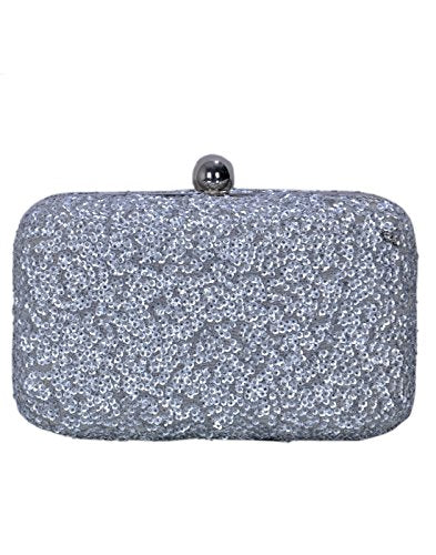 DUCHESS Women Silver Box Clutch