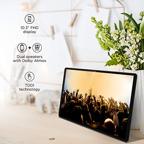 Lenovo M10 FHD Plus 2nd Gen with Pen and Kids Mode, Parental Control, Posture Alert, Dolby Atmos Speakers, TUV Certified Eye Protection (10.3 inches, 4 GB, 128 GB, Wi-Fi, Platinum Grey)