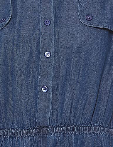 United Colors of Benetton Women's Synthetic A-Line Midi Casual Dress (21P4LY1E4510I_Navy_XL)