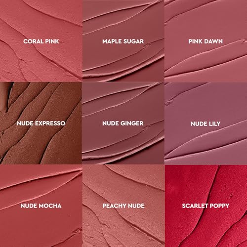 Kiro Non-Stop Airy Matte Liquid Lipstick - Barely Brown (Muted Brown), 5ml | Super-Pigmented, Long-Lasting, hydrating | Waterproof, Smudge-Proof, Lightweight | Infused with Avocado & Apricot Oil