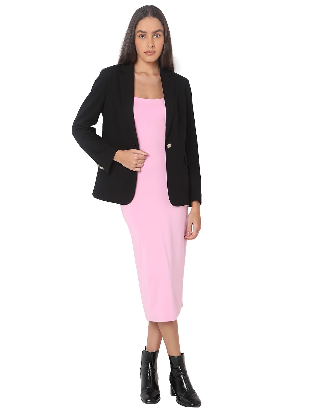 VERO MODA Women's Regular Fit Black Blazer