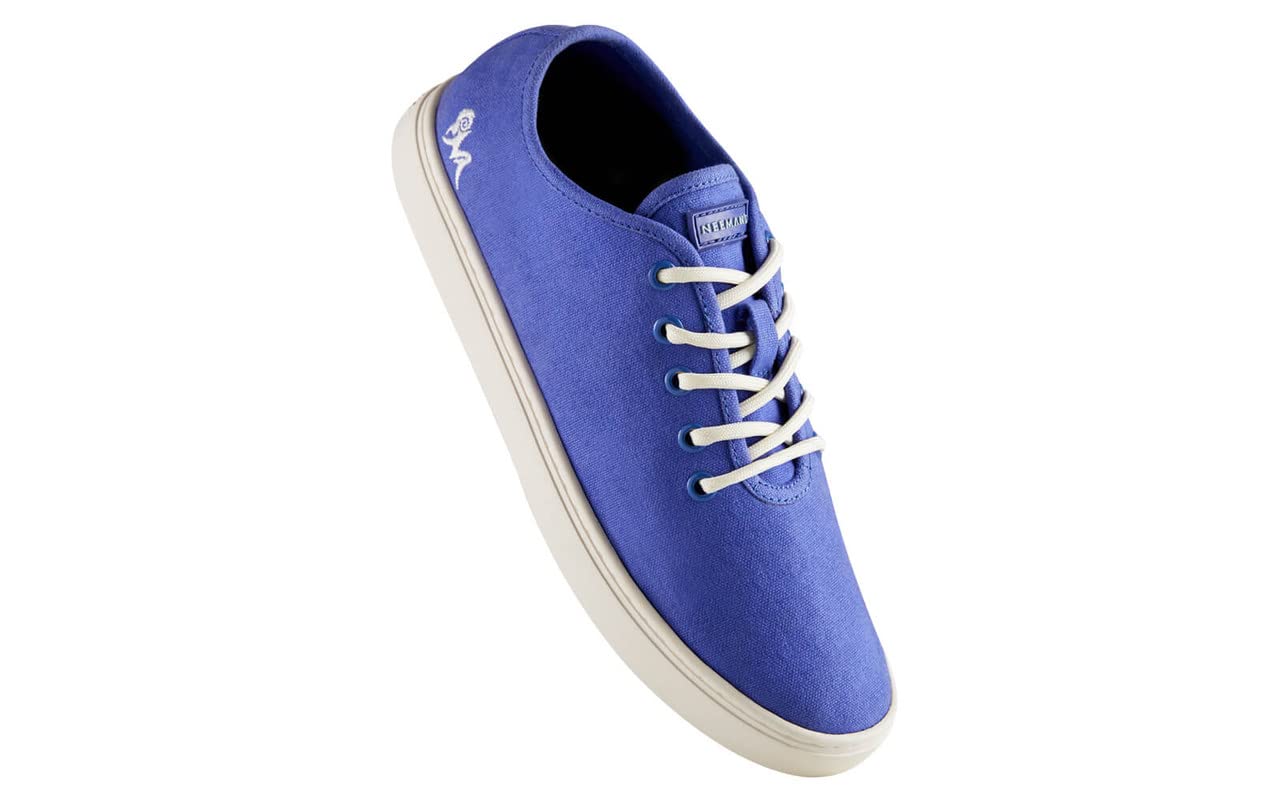 Neeman's Cotton Classic Sneakers for Men | Comfortable & Stylish Lace Up Casual Shoes for Men's | Trendy, Stylish, Breathable, Lightweight Rubber Sole Walking Sneakers (Very Peri, UK7)