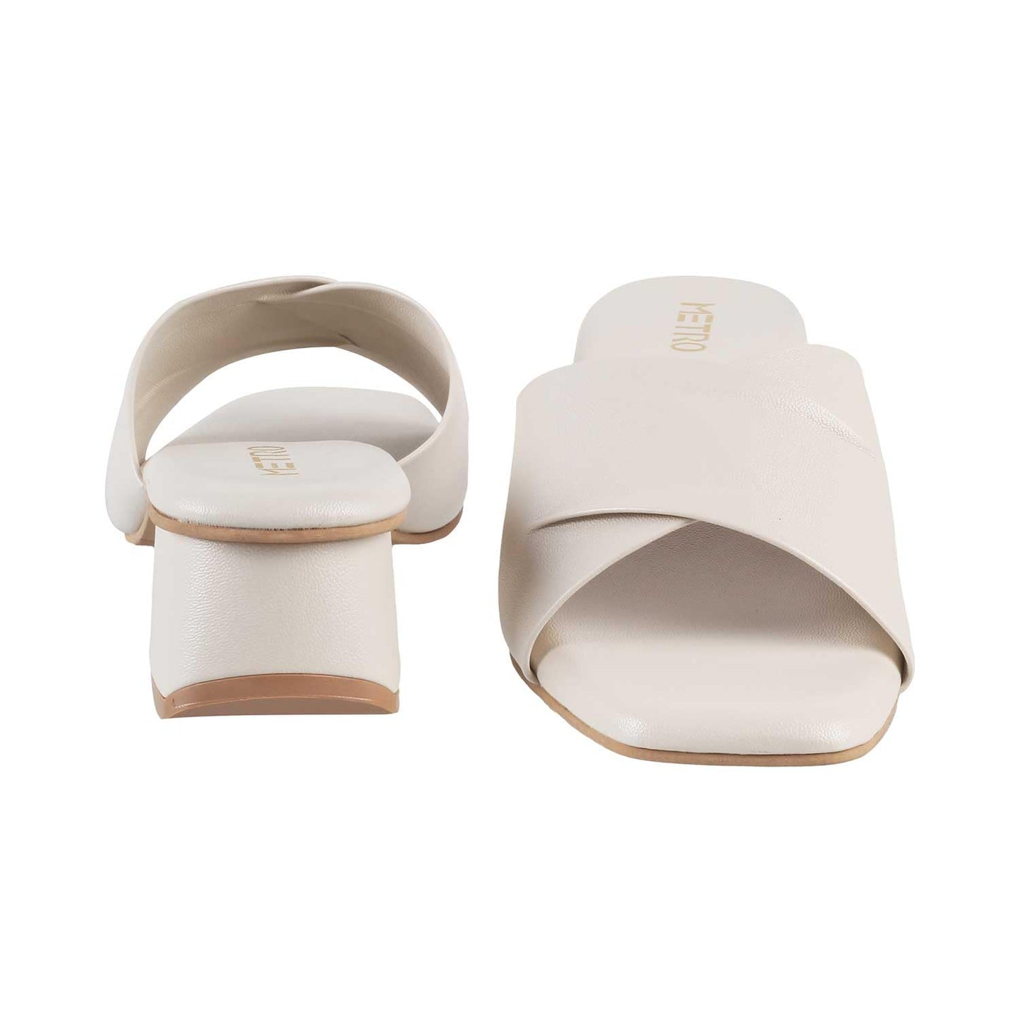 Metro Women's Pink Block Heel Mules UK/5 EU/39 (40-144)