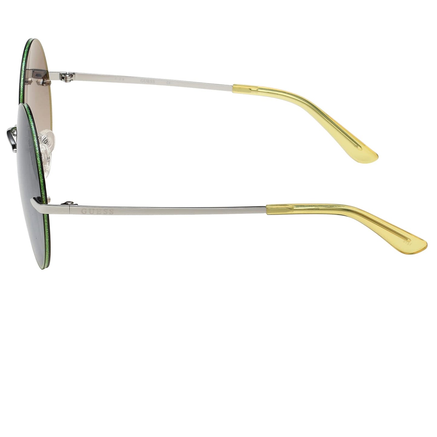 GUESS Gradient Round Women Sunglasses - (GU7643 10Q 61 S |61| Green Color Lens)