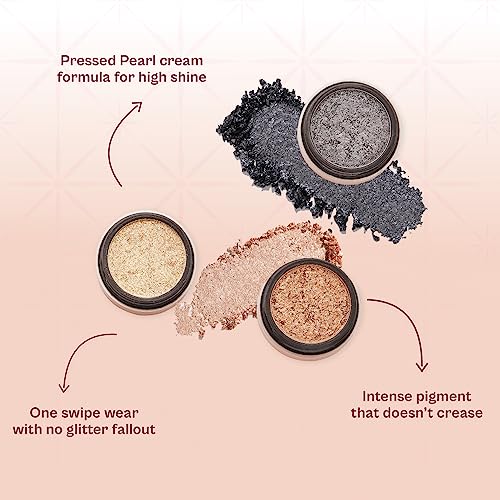 Typsy Beauty Magic Dust Cream Foil Shadow I Twinkling Treasure I Metallic Brown Bronze I Intensely Pigmented with Single Swipe Application I Glitter Shadow I Minimal Fall Out I Korea Made I 1.9g