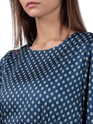 VERO MODA Women's Fit and Flare Blue Dress