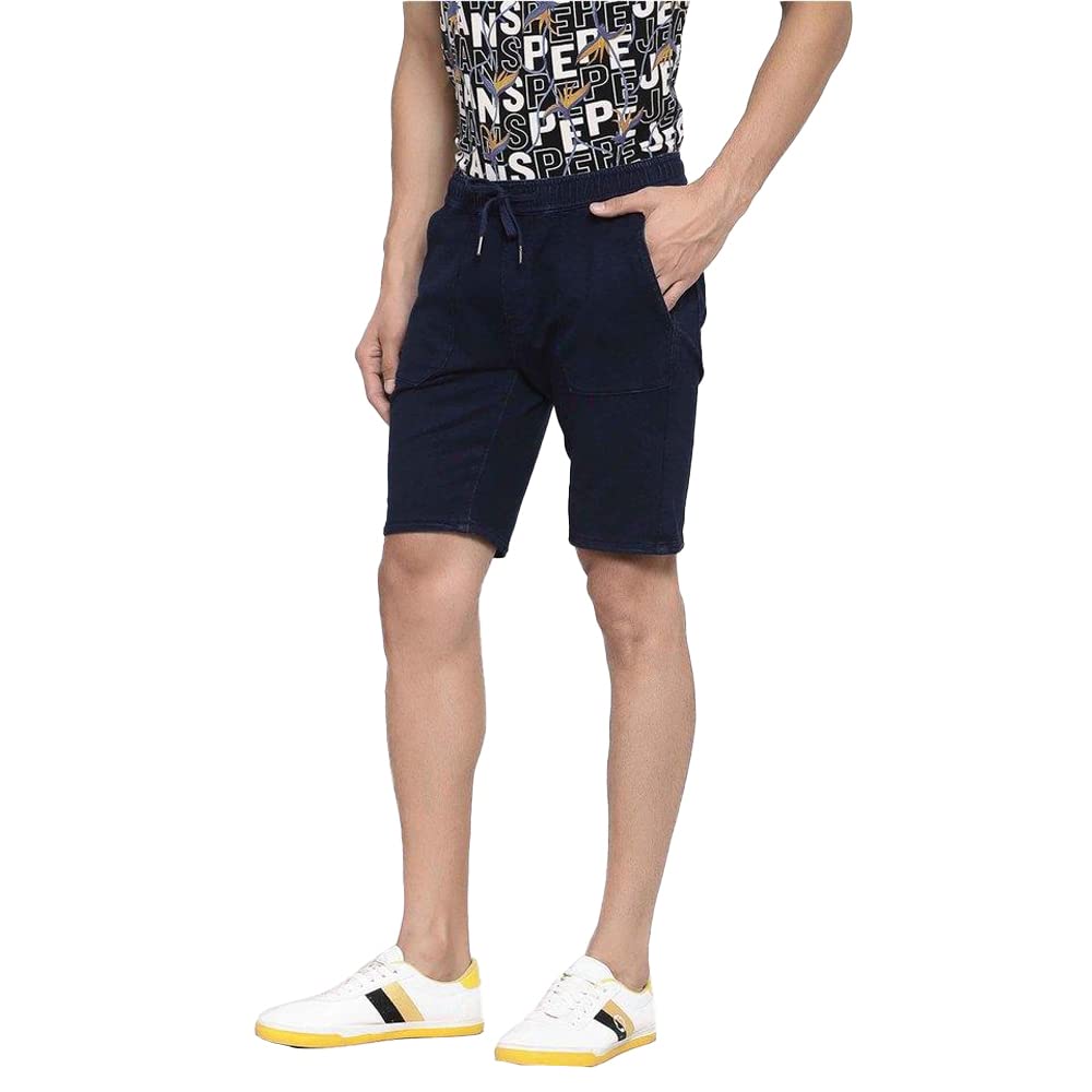 Pepe Jeans Men's Chino Shorts (PM800875G6000036_Dark Blue_2XL)