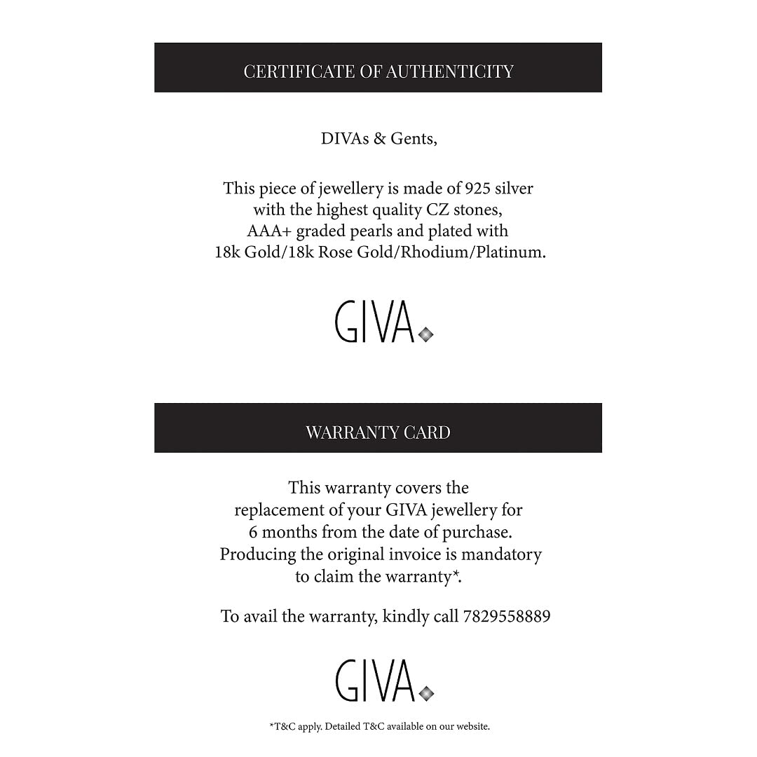 GIVA 925 Silver Golden Zircon Studded Heart Earrings |Studs to Gift Women and Girls | With Certificate of Authenticity and 925 Stamp | 6 Months Warranty*