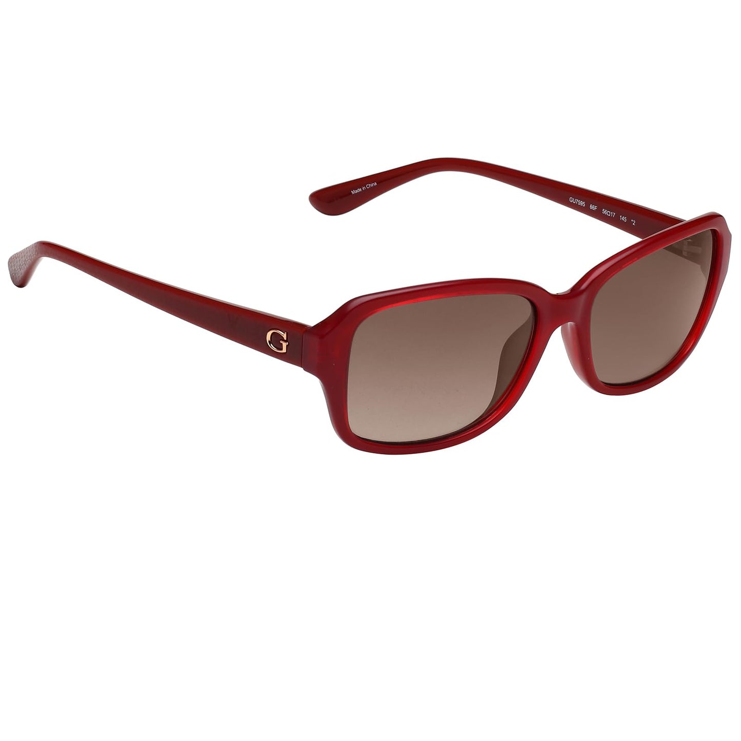 GUESS Gradient Rectangular Women Sunglasses -(GU7595 66F 56 S |56| Brown Color Lens)