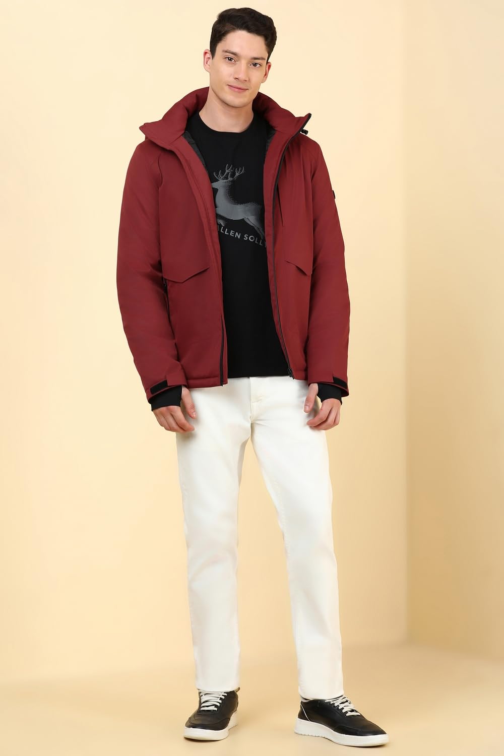 Allen Solly Men's A-Line Coat