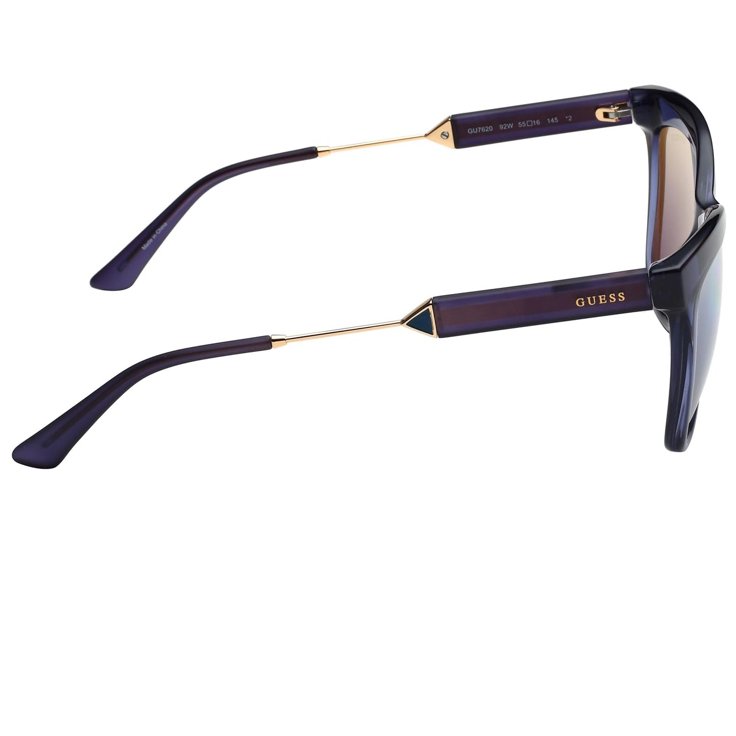 Guess UV Protected Blue Geometric Full rim Sunglasses for Women - GU7620 55 92W