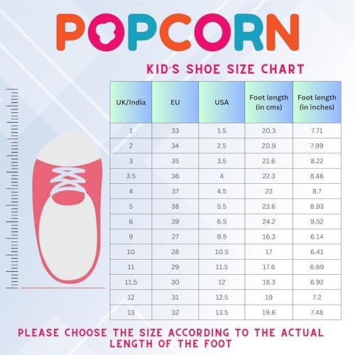 POPCORN Girls Fashion Black Sandals | Lightweight with Cushioned Support, Durable Construction, Ideal for Stylish & Comfortable Wear | 9 UK