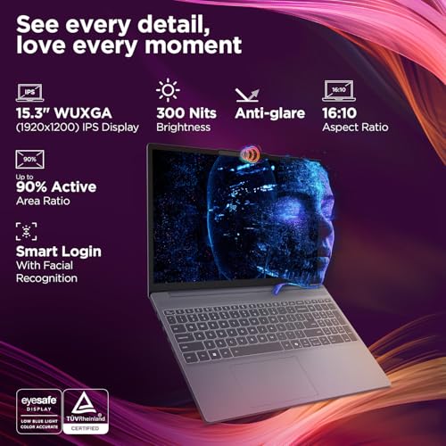 Lenovo IdeaPad Slim 3 AMD Ryzen 7 8840HS 15.3 inch (38.8cm) WUXGA IPS AI PC Laptop(16GB RAM/512GB SSD/Windows 11/Office Home 2024/Backlit Keyboard/1Yr ADP Free/Grey/1.6Kg), 83KA0048IN