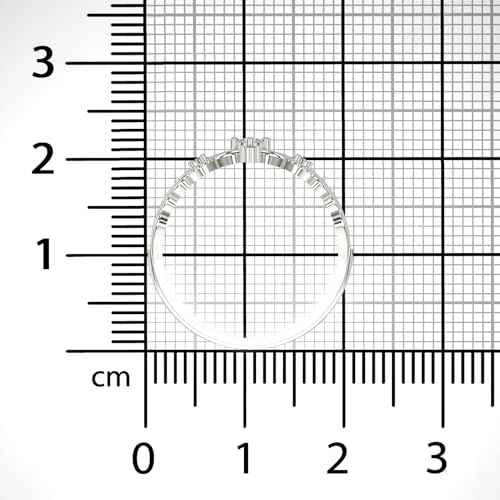 VALANOVA Sterling Silver & Certified Lab Grown Diamond 0.05cts | Ring For Women/Girls | Stylish & Elegant | VGR0123A | Ring Size: 16