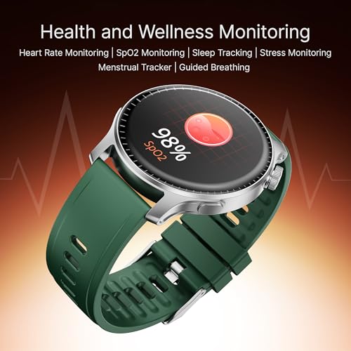 boAt New Launch Ultima Prime smartwatch with 1.43” AMOLED Display, Personalized Fitness Nudges, Functional Crown,100+ Sports Modes, Watch Face Studio (Forest Green)