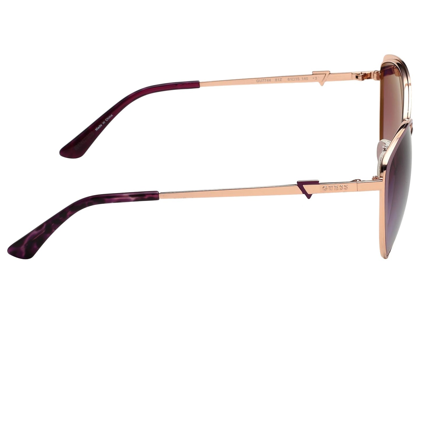 Guess 61 mm GU7744, Shiny Violet/Gradient/Mirror Violet