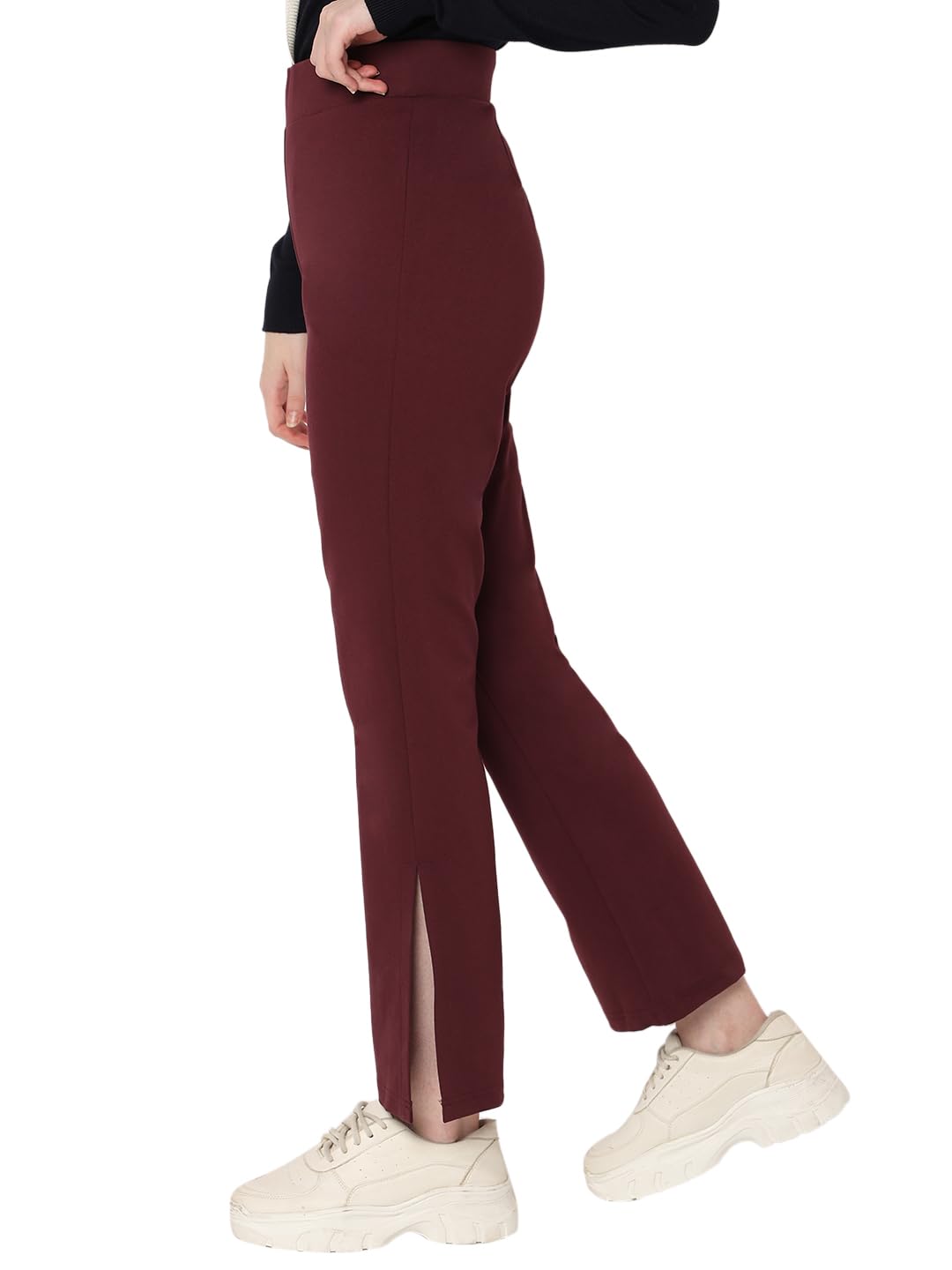 VERO MODA Women's Bootcut Pants (10309811- Winetasting