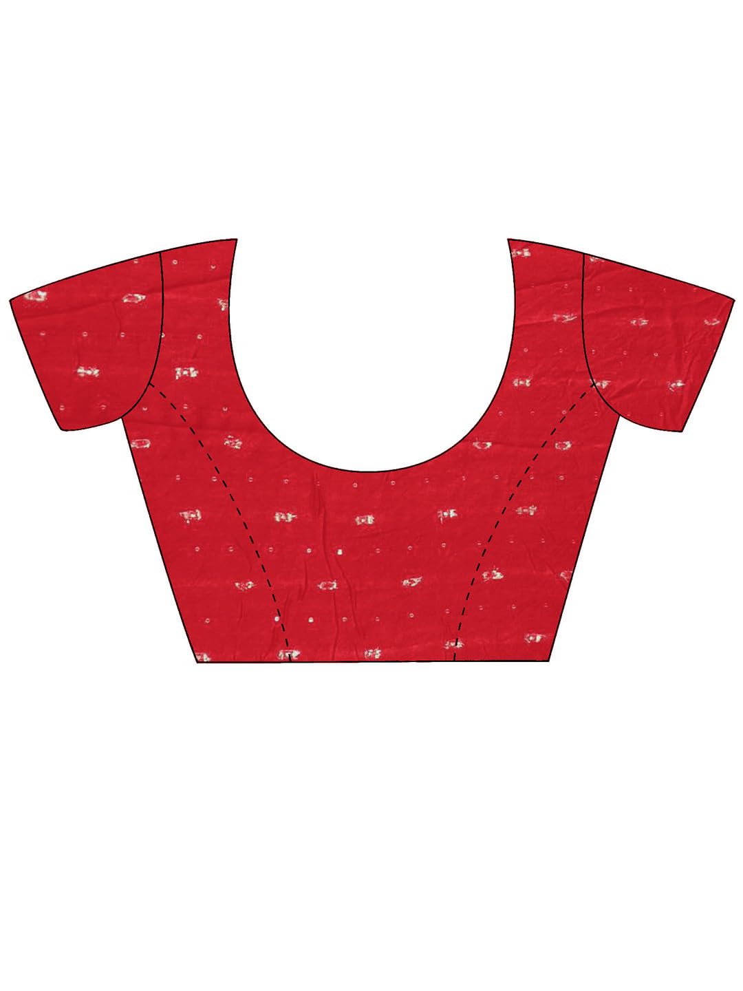 AKHILAM Women's Yellow Chiffon Bandhani Printed Saree with Unstitched Blouse Piece(CHUNRI1001_SR)