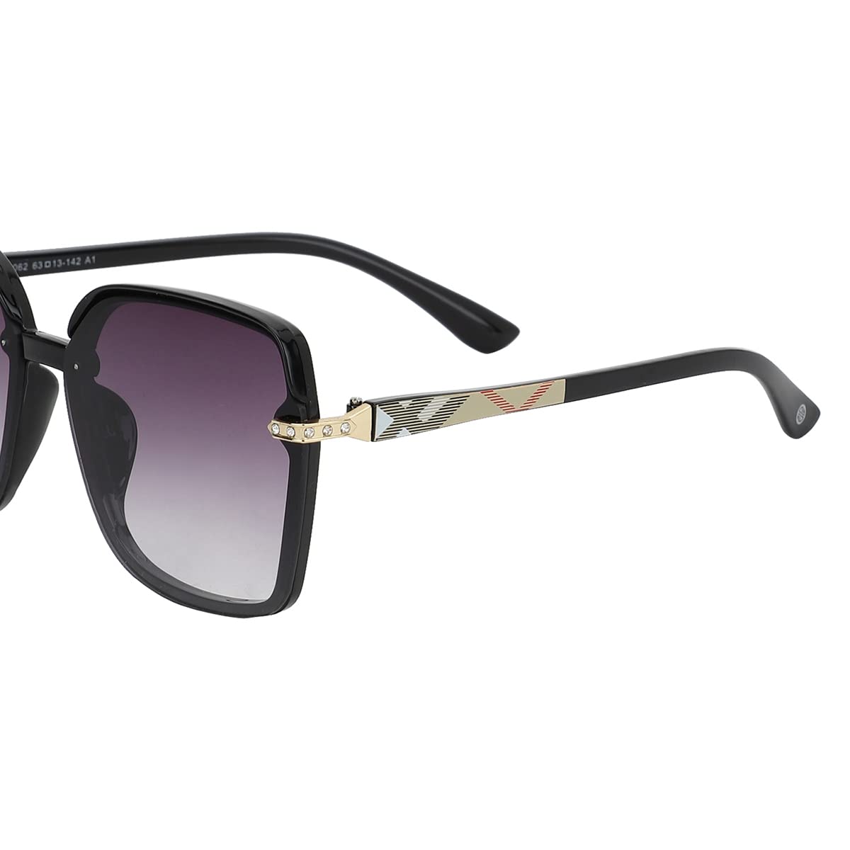 Carlton London Adults-Women Purple One Size Casual Winter Wear Acetate Frame UV Protected Lens Sunglasses