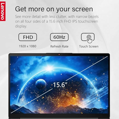 Lenovo IdeaPad 3i • 15.6" Full HD Touchscreen Laptop • Office 365 for Web • Intel Core i5 • 12GB Memory • 256GB SSD • Windows 11| Ideal for Fun and Everyday Use