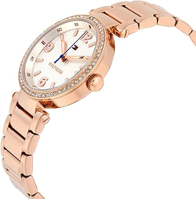 Tommy Hilfiger Quartz Silver Dial Stainless Steel Strap Watch for Women