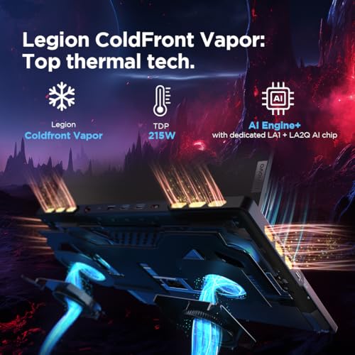 Lenovo Legion Pro 7 Intel Core i9-14900HX 16" (40.6cm) WQXGA IPS 500Nits 240Hz Gaming Laptop (32GB/1TB SSD/Win 11/Office 21/NVIDIA RTX 4080 12GB/100% DCI-P3/3mon Xbox Game Pass/Black/2.6Kg),83DE001HIN