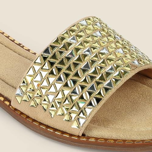 Mochi Women's Blue Back Strap closure Casual - Sandals with Flat sole UK/7 EU/40(33-1255)