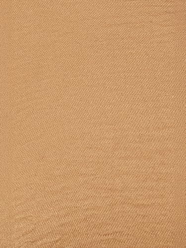 Max Women Textured A-line Tiered Shirt Dress with Belt (Beige_3XL)