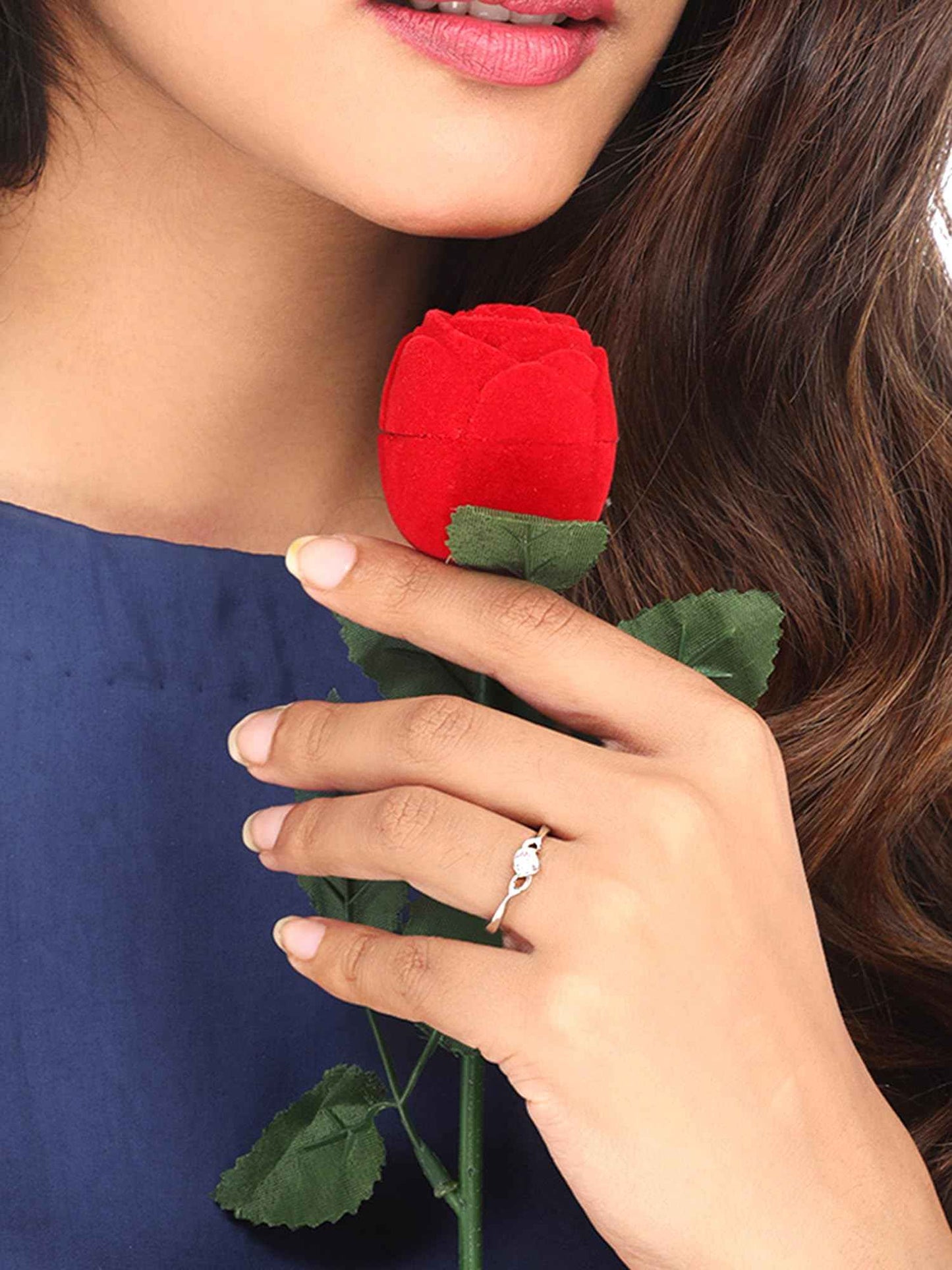 ZAVYA 925 Sterling Silver Ring for Women | Rhodium Plated, Adjustable | Gift for Women & Girls | With certificate of Authenticity and 925 Hallmark