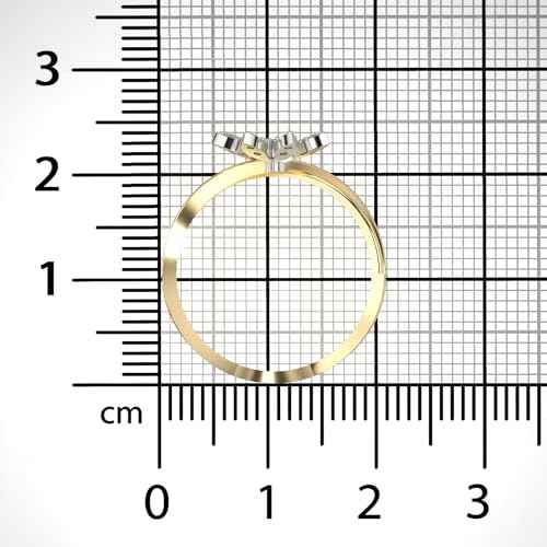 VALANOVA Sterling Silver & Certified Lab Grown Diamond 0.11cts | Ring For Women/Girls | Stylish & Elegant | VGR0049B | Ring Size: 8