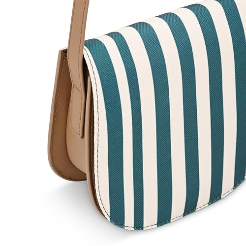 Fastrack Nautical Striped Casual Sling Bag for Women, Girls and Ladies