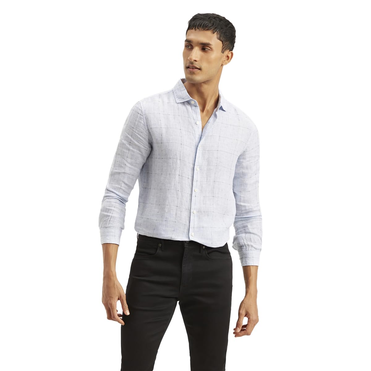 Levi's Men's Checkered Slim Fit Shirt Blue