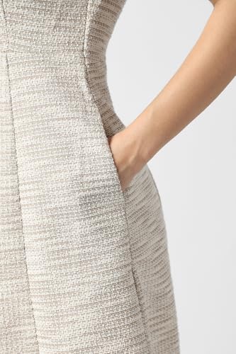 Van Heusen Women's Polyester Blend Modern Knee-Length Dress (VWCDCRGFG73840_Beige