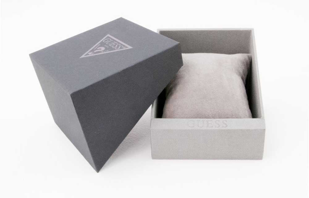 Guess Analog Champagne Dial Women's Stainless Steel Watch-W1070L2, Band Color:Gold