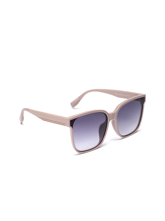 Carlton London Women UV Protected Blue Lens Brown Toned Oversized Sunglasses
