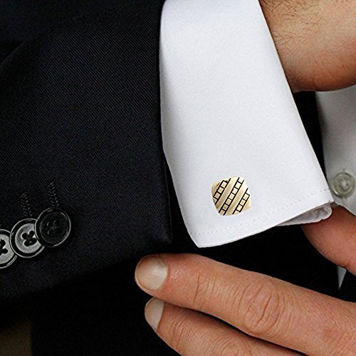 Mahi Gold Plated Beveled Cufflinks for Men CL110257G