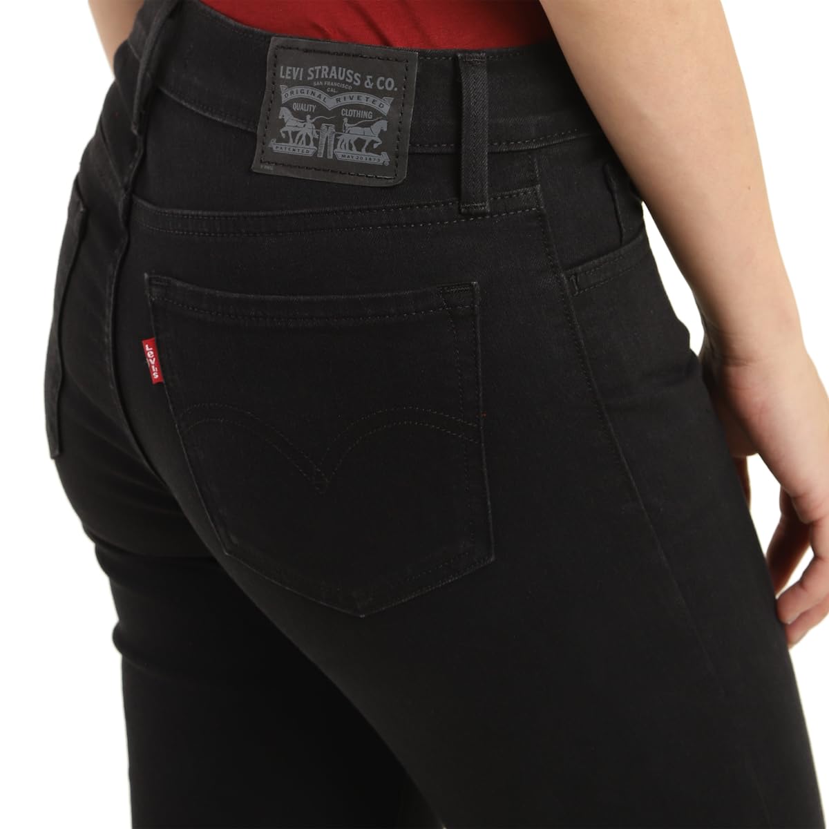 Levi's Women's Super Skinny Jeans (A7088-0032_Black) | Rise Style: Mid Rise