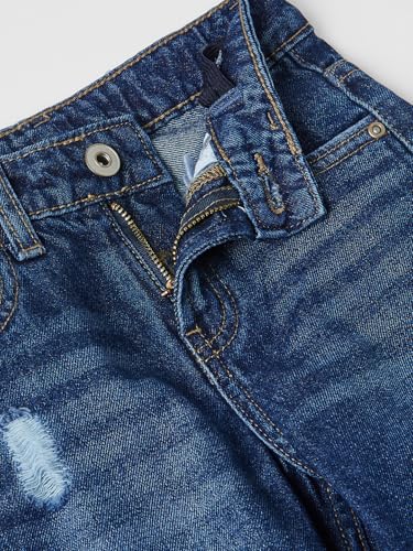 Max Girls Washed Distressed Jeans (Blue_4-6 Y)