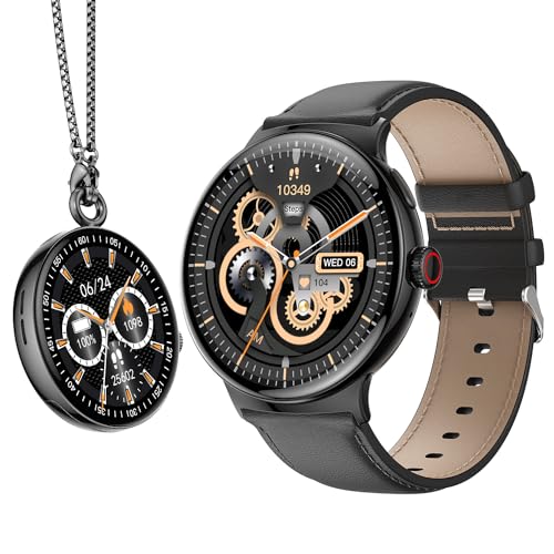 itel Unicorn Smartwartch with Single chip BT Calling, 1.43" AMOLED Display, 500 Nits Brightness, Rotating Crown, IP68 Waterproof, 200+ Watch Faces, 100% Charging Approx 70 mins (Dark Chrome)