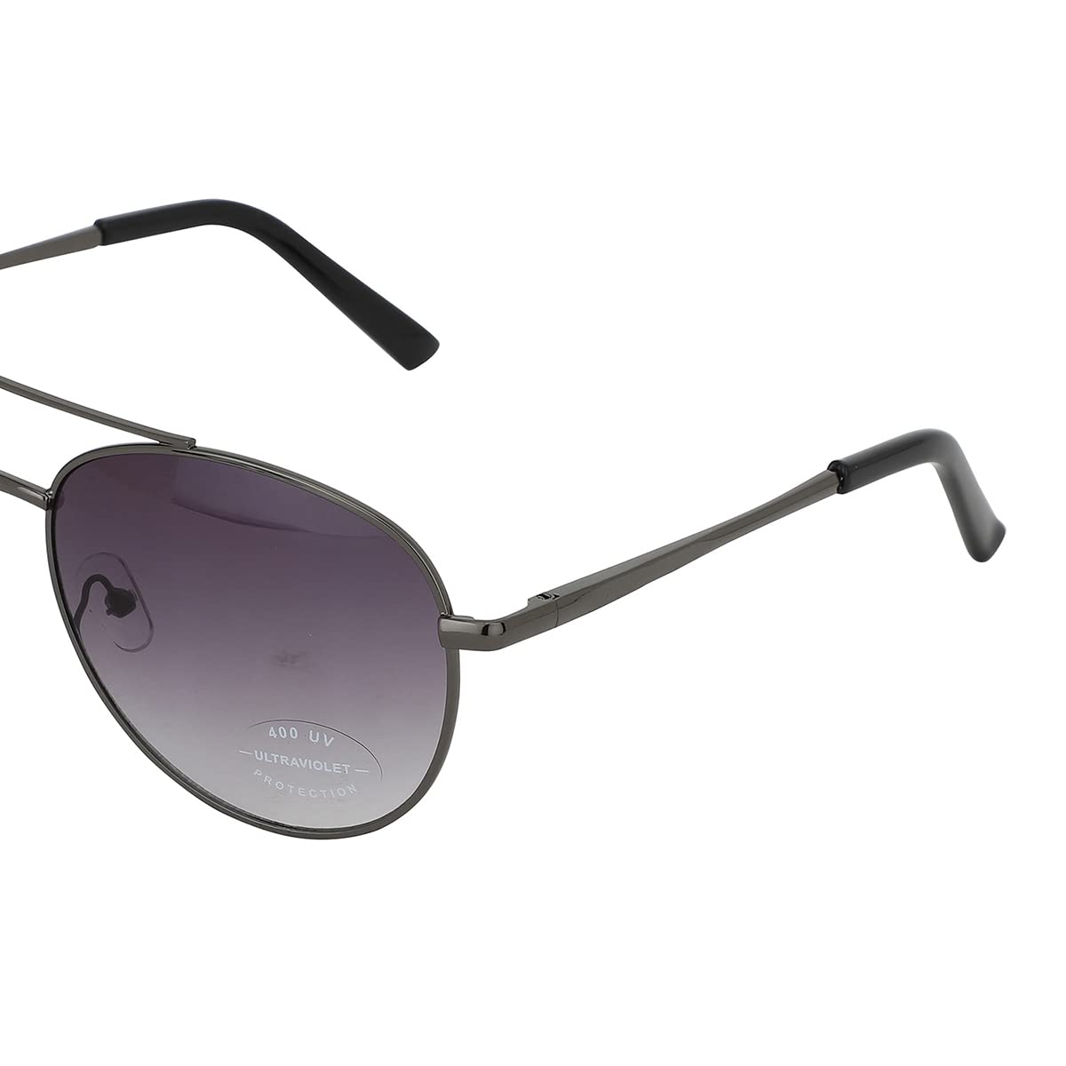 Carlton London Adults-Men Grey One Size Casual Winter Wear Metal Frame UV Protected Lens Sunglasses