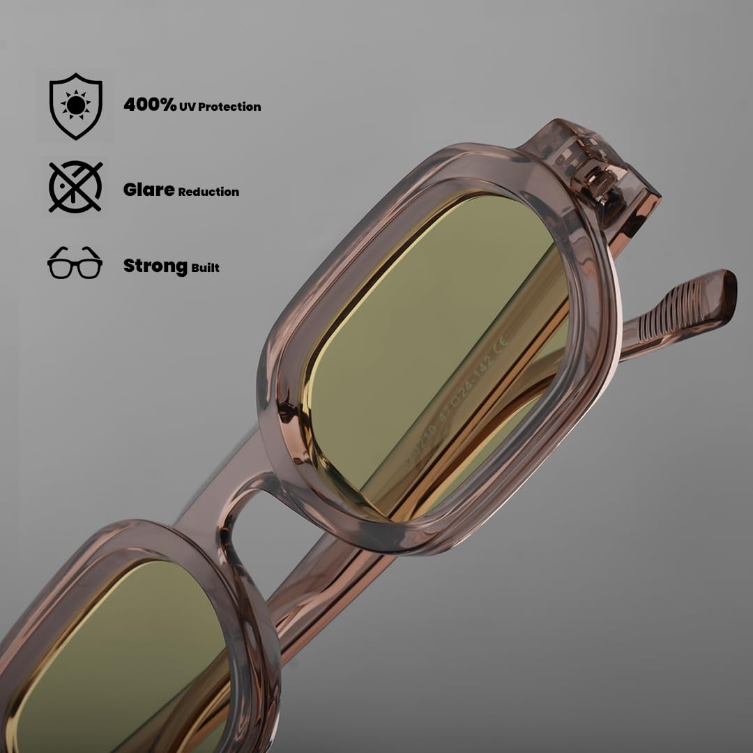 SAM AND MARSHALL VELAR Sunglasses I 400UV Protection I Square Sunglass I Men & Women